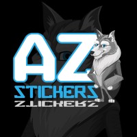 Az stickers logo - Similar company to The Stickers - Adesivos Personalizados