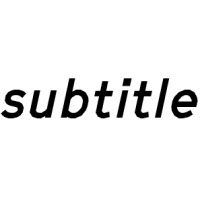 Subtitle logo - Similar company to Video Subtitle Generator