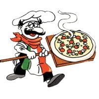 Mario's Pizza logo - Similar company to Texas Lawns