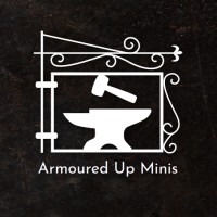 Armoured Up Minis logo - Similar company to Graveyard Girl - 3D Game Studio