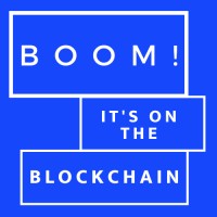 BOOM! Its on the Blockchain logo - Similar company to Blockchain Canada