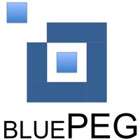 BluePEG logo - Similar company to Keak