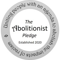 The Abolitionist Pledge logo - Similar company to Romance﹠Chivalry Murder W⁄ Raw Gender Pay Gap𝅘 «Self-Rights Activism﹠Econ. Growth Till World'S End»