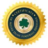 Notre Dame Football Heritage Project logo - Similar company to Disc Ireland