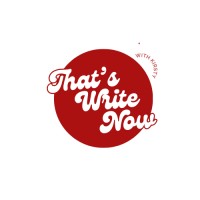 That's Write Now logo - Similar company to Seing By Alert Data Ltd