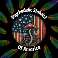 Psychedelic State(s) of America logo - Similar company to Psychedelics Design