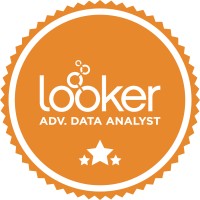 Looker Certified Advanced Data Analyst logo - Similar company to Lookerstudio.Vip