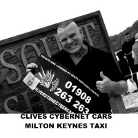 CLIVES MILTON KEYNES TAXI SERVICE MILTON KEYNES TO HEATHROW AIRPORT CYBERCABZ 01908 263-263 logo - Similar company to Yellow Mini Cabs
