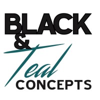 Black & Teal Concepts logo - Similar company to Message & Media