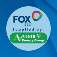Fox-ESS supplied by: Aurora Energy Group logo - Similar company to Foxess.Charger