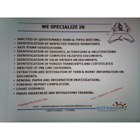 Handwriting and forensic Document Analysis logo - Similar company to Forensic Document Services Pty Ltd