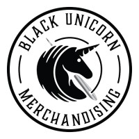 Black Unicorn Merchandising logo - Similar company to Upswept Creative