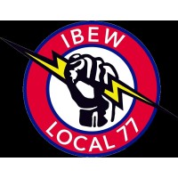 IBEW Local 77 logo - Similar company to Professional & Technical Employees Local 17 (Protec17)