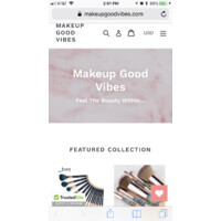 Makeup Good Vibes logo - Similar company to M3 Makeup
