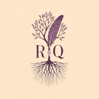 The Rooted Quill logo - Similar company to Sandy Tracks