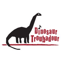 Dinosaur Troubadour logo - Similar company to Ogden'S George S. Eccles Dinosaur Park