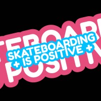 Skateboarding is Positive logo - Similar company to Ghostskate