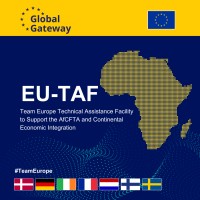 EU-TAF support to the AfCFTA logo - Similar company to African Union - Economic Development, Trade, Tourism, Industry, Minerals (Ettim)