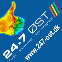24-7-ØST ApS - fugt-skimmel-termografi logo - Similar company to Skadeteknik