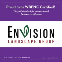 Envision Landscape Group *Woman Owned* logo - Similar company to Site Landscape Development