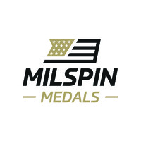 Milspin Medals logo - Similar company to Uplock - Merging Lock And Bicycle