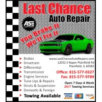 Last Chance Auto Repair For Cars Trucks Plainfield, IL logo - Similar company to Downtown Plainfield (Sid)