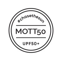 Mott50 logo - Similar company to Coolibar - Technical. Elegant. Sun Protection You Wear.®