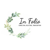 In Folio correction, relecture et transcription logo - Similar company to Association Centrafricaine De Droit International Et Communautaire (Acadic)