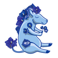 Zebra Pois Bleu logo - Similar company to Awena Studio