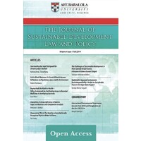 Journal of Sustainable Development Law and Policy | Afe Babalola University, Ado Ekiti, Nigeria logo - Similar company to Vicolasgroup