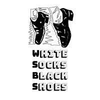 White Socks Black Shoes logo - Similar company to Monkey Socks Design