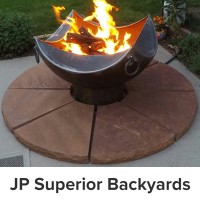 JP Superior Backyards | Custom Fire Pits - Outdoor Fire Pit Designs logo - Similar company to Fire Pit Art®