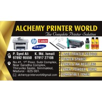 Alchemy Printer World logo - Similar company to Mostindia