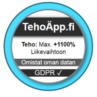 TehoÄpp.fi logo - Similar company to Flo Apps Ltd