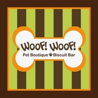 WOOF! WOOF! Pet Boutique & Biscuit Bar logo - Similar company to Bully Grip