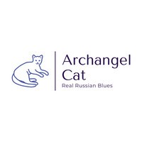 Archangel Cat Russian Blue Cattery logo - Similar company to Daryusha Cattery