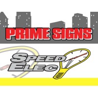 Prime Signs / Speed Elec logo - Similar company to Deneefe Signs