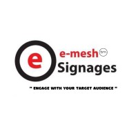 eMesh signage logo - Similar company to Designelo Visual Solutions
