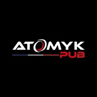 ATOMYK PUB logo - Similar company to Freshcore - Agence Signalétique