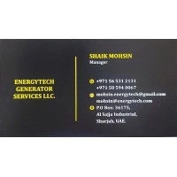 Energytech Generator services LLC logo - Similar company to Noor Solar Inverter Generator Technology