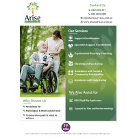 Arise Services NDIS logo - Similar company to Jamie Terran Coaching