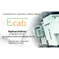 ECONOMISTE DE LA CONSTRUCTION ANTHONY BIGLIONE Par Abrévation ECAB logo - Similar company to Monmétreur