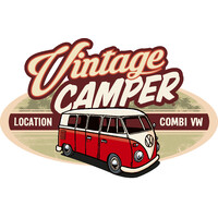 Vintage Camper logo - Similar company to Yes Provence - Vintage Roads 🚗 🚌 2Cv - Méhari - Cox - Combi Van ✅ Location Pour Vos Séminaires