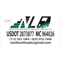 Next Level Hot Shot & Delivery Services LLC logo - Similar company to Hss Logistics, A Division Of Mpr Logistics Llc
