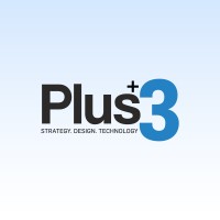 Plus Three logo - Similar company to Bigfoot Interactive