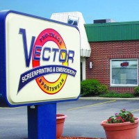 Vector Screenprinting & Embroidery logo - Similar company to Vector 9 Design