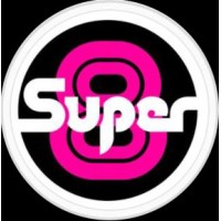 Super 8 Skateboard Company logo - Similar company to Pushfins