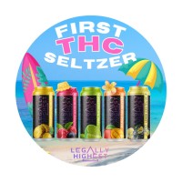 LegallyHighest® THC Seltzer logo - Similar company to Rose City Laboratories