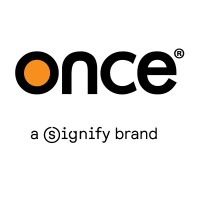 Once, a Signify Brand logo - Similar company to Tapp-E