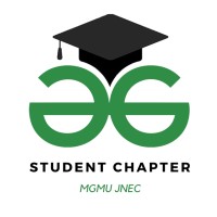 GeeksforGeeks MGMU logo - Similar company to Developer Student Clubs Jawaharlal Nehru Engineering College
